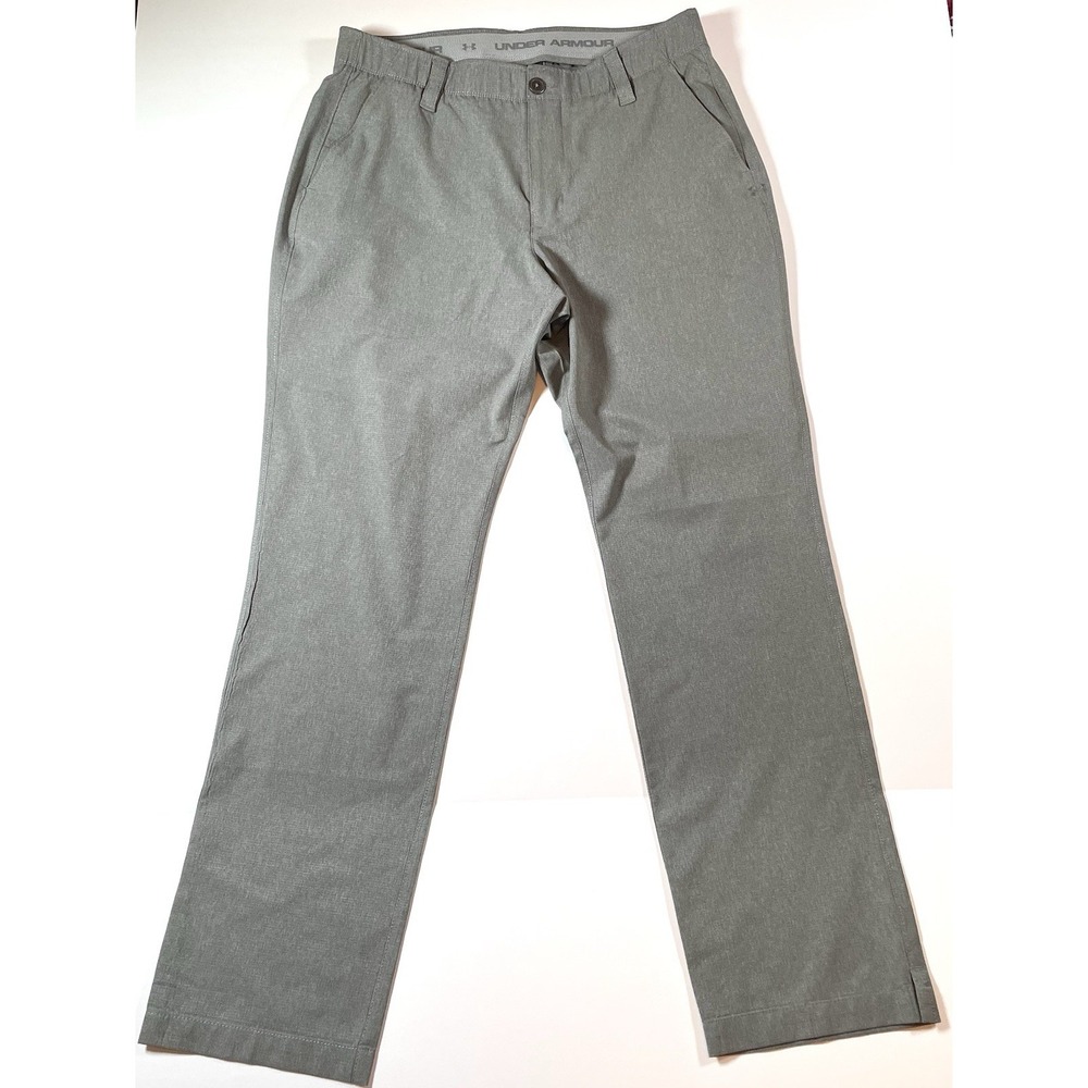 Under Armour Pants Mens 34/32 Gray Lightweight Performance Chinos Golf 31X31